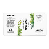 Natuur thema druppelflesetiketten etiket (Voorkant)