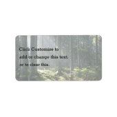 Natuur thema etiket (Voorkant)