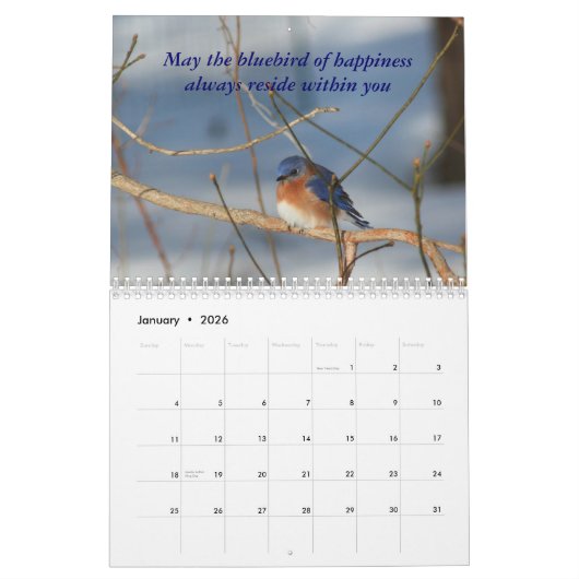 Natuur thema Inspirerend offertes Kalender (Jan 2026)