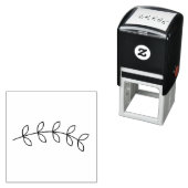 Natuur thema Plant Leaf Branch Craft Zelfinktende Stempel (In situ)