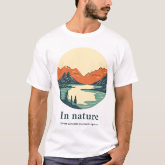 Natuur thema t shirt