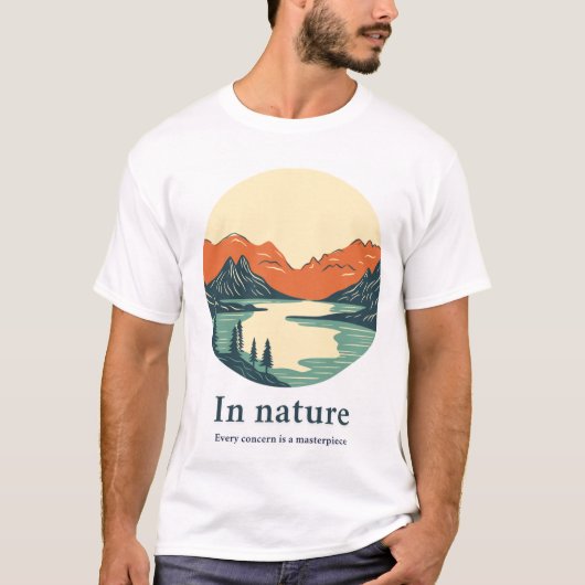 Natuur thema t shirt (Voorkant)