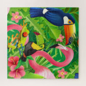 Natuur thema Tropische dieren Legpuzzel (Horizontaal)