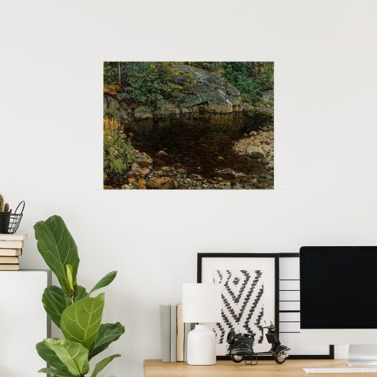 Natuur Therapie Enneking's Calming Trout Pond Poster (Thuiskantoor)