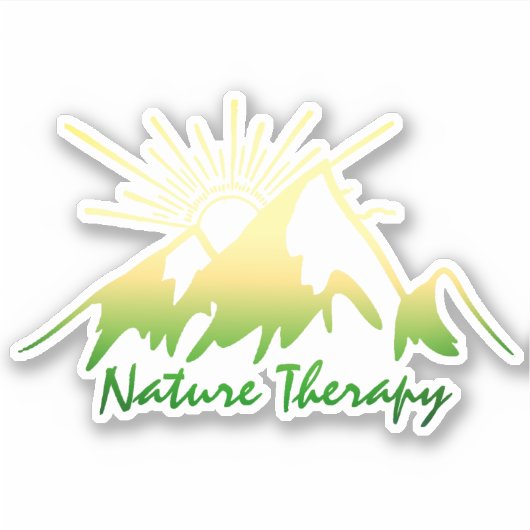 Natuur therapie sticker (Voorkant)