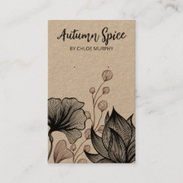 Natuur Thmed Kraft Earring Kaarten Visitekaartje