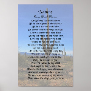 Natuur Thoreau Poster