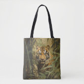 Natuur tijger in het bos tote bag (Voorkant)