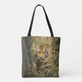 Natuur tijger in het bos tote bag (Achterkant)