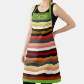 Natuur Tonen Stripe Custom Schort (Insitu)