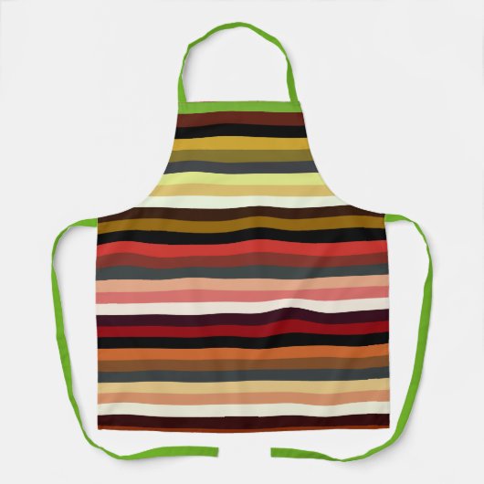 Natuur Tones Stripe Schort (Voorkant)