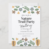 Natuur Trail Bossen Acorn Birthday Rustic Kaart (Voorkant)