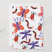 Natuur Trail Bossen Bugs Birthday Rustic Uitnodigi Kaart (Achterkant)