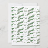 Natuur Trail Bossen Leaf Birthday Rustic Kaart (Achterkant)