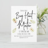 Natuur Trail Insect Bug Birthday Uitnodiging (Staand voorkant)