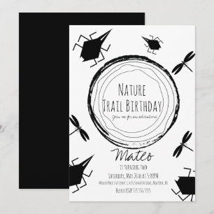 Natuur Trail Insect Bug Butterfly Birthday Kaart