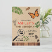 Natuur Trail Party-uitnodiging Kaart (Staand voorkant)