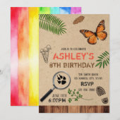 Natuur Trail Party-uitnodiging Kaart (Voorkant / Achterkant)