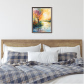 Natuur Tranquil Herfst Foliage Canvas Print (Insitu (Slaapkamer))
