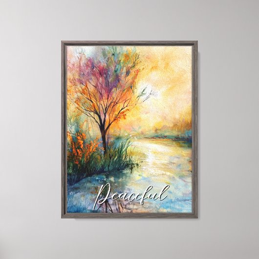 Natuur Tranquil Herfst Foliage Canvas Print (Voorkant)