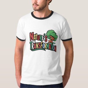 Natuur Transformatie Mannen Ringer T-Shirt 🌲👕
