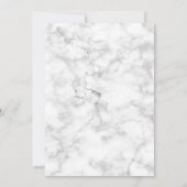 Natuur Trees Marble Celebration of Life Funeral Kaart (Achterkant)