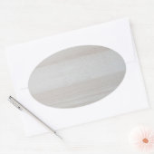 Natuur Trendy Wood Blank Sjabloon Elegant Design Ovale Sticker (Envelop)