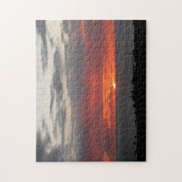 Natuur Tropische Sunset Evening Blue Ocean Legpuzzel