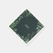 Natuur Tuin Plant Donkergroene Bruidsdouche Servet (Hoek)