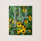 Natuur tuinventilatorcitaat legpuzzel (Verticaal)