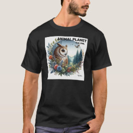 Natuur Uil Gedrukt - Animal Art T-shirt