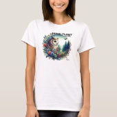 Natuur Uil Gedrukt - Animal Art T-shirt (Voorkant)