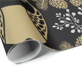 Natuur uil volkskunst cadeaupapier (Rol Hoek)