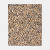 Natuur Unieke Pebble Stones Foto Fleece Deken (Voorkant)