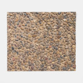 Natuur Unieke Pebble Stones Foto Fleece Deken (Voorkant (Horizontaal))