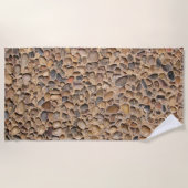 Natuur Unieke Pebble Stones Foto Strandlaken (Voorkant)