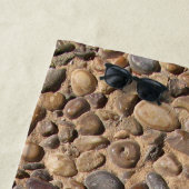 Natuur Unieke Pebble Stones Foto Strandlaken (In situ)