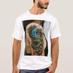 Natuur Untamed Tattoo Art T-shirt" T-shirt