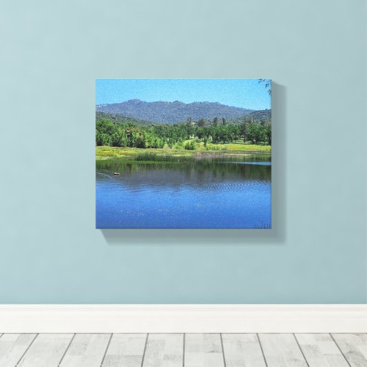 Natuur van Ahwahnee Hills Canvas Afdruk (Insitu (Houten vloer))