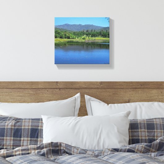 Natuur van Ahwahnee Hills Canvas Afdruk (Insitu (Slaapkamer))
