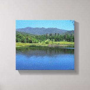 Natuur van Ahwahnee Hills Canvas Afdruk