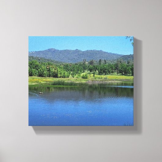 Natuur van Ahwahnee Hills Canvas Afdruk (Voorkant)