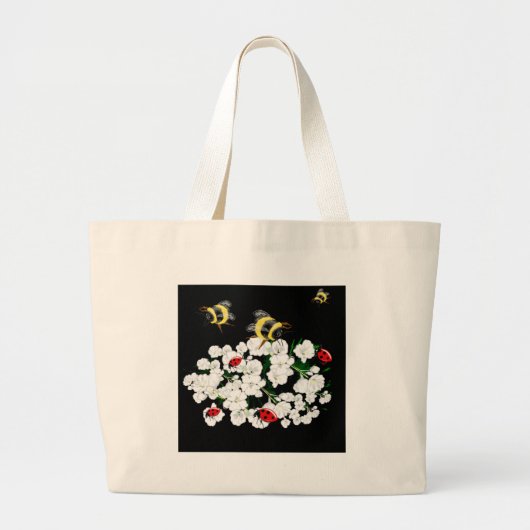 Natuur van BEES en Ladybugs Grote Tote Bag (Voorkant)