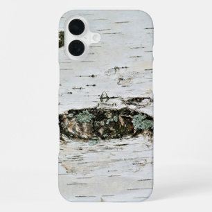 Natuur van Birch Wood buitenshuis Rustic Cool iPhone 16 Plus Hoesje