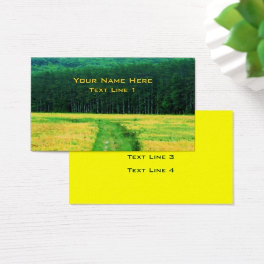 Natuur van bloemen visitekaartje (Bureau)