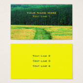 Natuur van bloemen visitekaartje (Voorkant /achterkant)