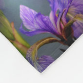 Natuur van Blue Flag Iris Flowers Fleece Deken (Hoek)