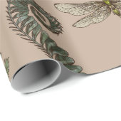 natuur van bossen naadloos. Amanita Cadeaupapier (Rol Hoek)