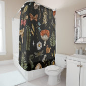  natuur van bossen naadloos. Amanita Douchegordijn (In situ)