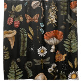  natuur van bossen naadloos. Amanita Douchegordijn (Voorkant)